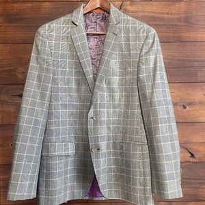 TALLIA MEN JACKET SUIT SILK/WOOL 38R